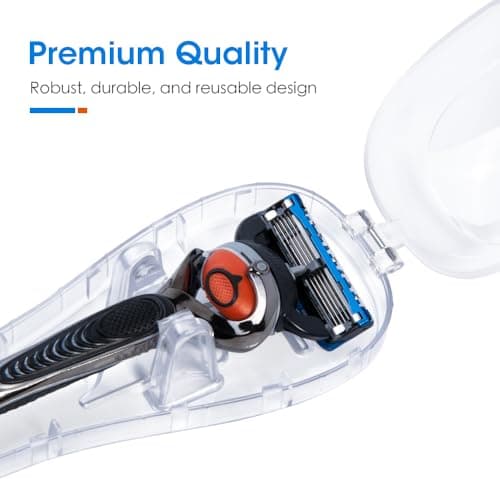Nincha Manual Razor Travel Case Portable Plastic Manual Razor Trimmer Protector Transparent — view 2