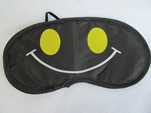 Fat-catz-copy-catz Quality kids adults novelty eye sleeping travel mask cover shade (Yellow smiley eyes)