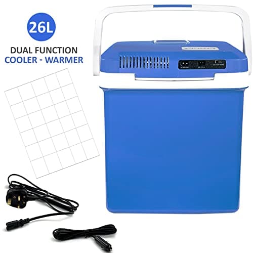 Crystals Thermoelectric 24L/26L 240V AC & 12V DC Electric Cool Box, Heating and Cooling Functions, Portable Travel Cooler Box Camping Car Mini Fridge (26L Cooler & Warmer) — view 2