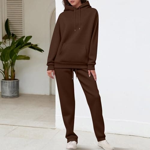Matching Hoodie And Jogger Co-Ord For Women - Drawstring Two Piece Set — view 2