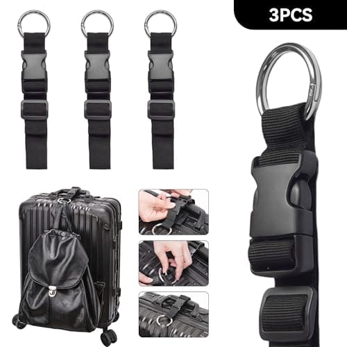 3 Pcs Add a Bag Luggage Straps Jacket Holder Strap — view 4