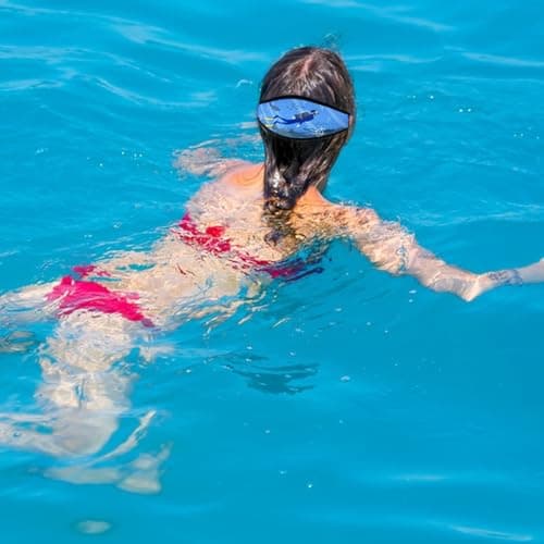 Valicaer Diving Mask Strap, Neoprene Blue B, Hair Protector, Water Sport Gear for Swimming, Diving, Snorkeling — view 6