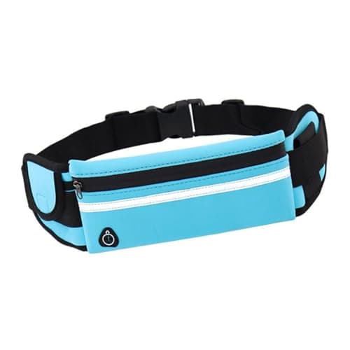 Running Belt with,Sweatproof waistpacks with,Running Belt Waist Pack with,Adjustable with Reflective Strips,with Headphone Jack,Perfect for Running and Outdoor Activities(Blue)