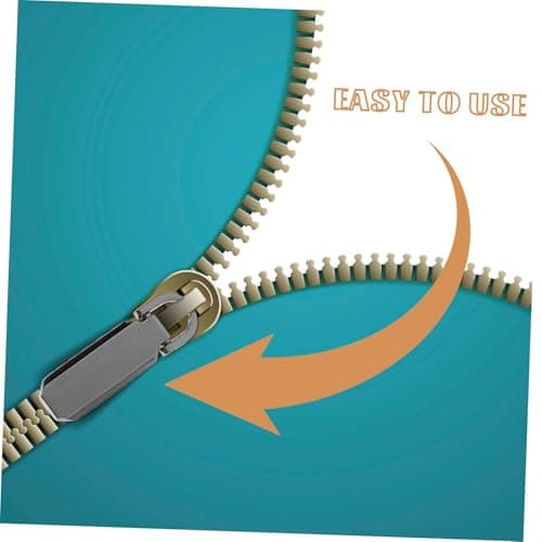 HOODANCOS 12 Pcs Aluminum Alloy Zipper Pullers Repair Pull Tabs Kit for Size 3 and Size 5 Zippers, Practical DIY Accessories for Travel Suitcases Down Coats — view 4