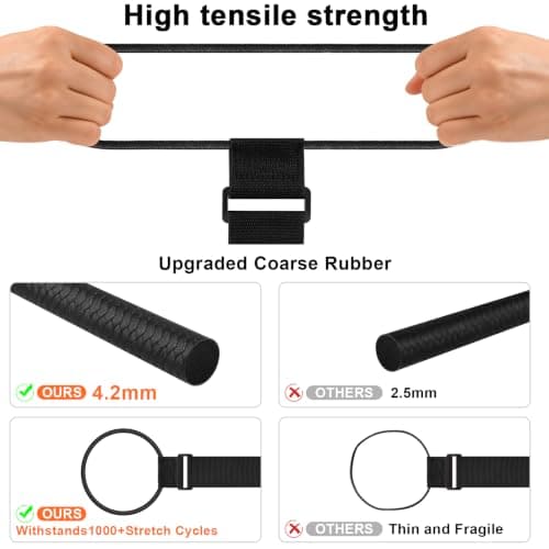 Luggage Connector Straps for Suitcases Adjustable Flexible Luggage Accessories Elastic Fastening Bag Strap Black — view 4