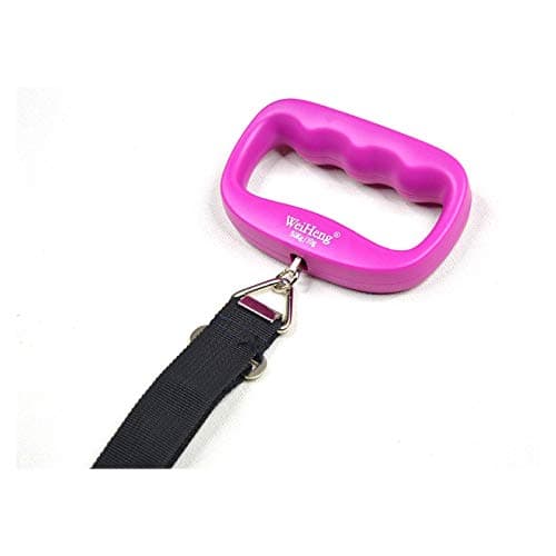 Portable Digital Luggage Scale Hanging Suitcase Scale with Tare Function 110 lb/ 50KG Capacity Pink — view 2
