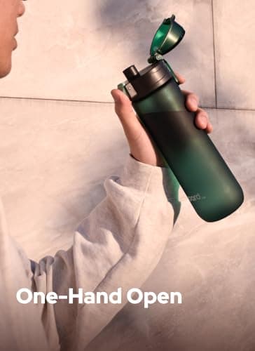 Opard 600ml Plastic Water Bottle Dishwasher Safe, Leakproof Flip-Top Lid, BPA Free Tritan, Wide Mouth Reusable Kids Water Bottle for School Hiking Commuting Outdoor Travel and Gym — view 6