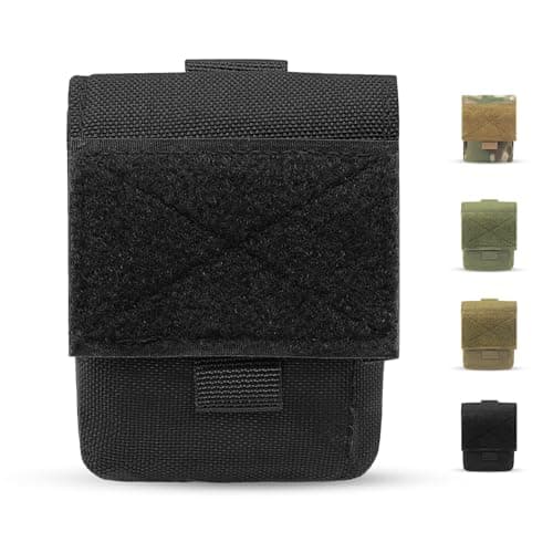 Waist Bag, Black Nylon EDC Pouch Pocket Organizer, Small Universal Outdoor Waist Bag for Small Tools Hiking Sports Cycling Jogging