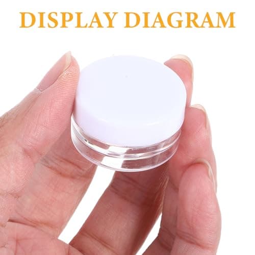 Parliky 20pcs G Plastic Cream Jar for Cosmetics with Lid, Lightweight and Easy Observation Container for Daily Life and Travel, Lotion and Moisturiser Storage — view 4