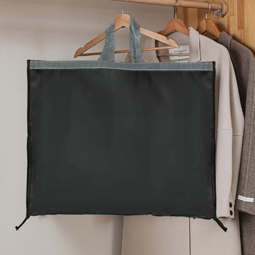 Dress Bags Covers Long, Clothes Covers, Lightweight Eco Friendly Long Dress Bags Covers with Zip Waterproof Breathable Garment Storage Bags for Storage and Travel(Black) — view 4