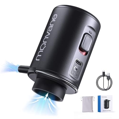 Electric Air Pump for Vacuum Bag - MONVANE Portable Wireless Vacuum Pump for Space Storage Bags Powerful Compression Pump
