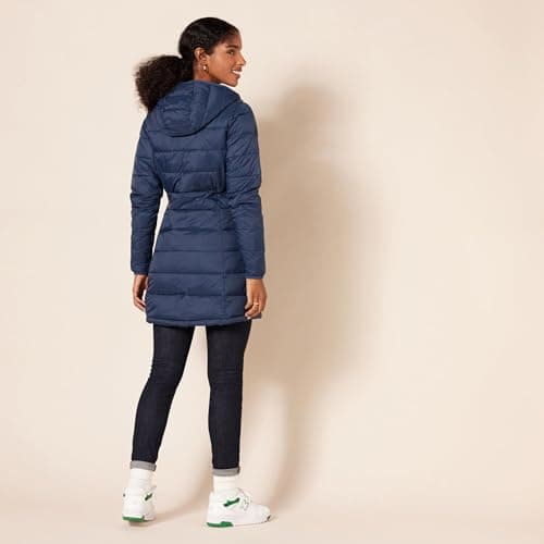 Amazon Essentials Women's Lightweight Water-Resistant Packable Hooded Puffer Jacket (Available in Plus Size), Navy, XL — view 3