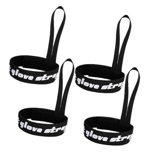 4pcs Ski Glove Leashes, Nylon Safety Straps for Winter Sports Gloves