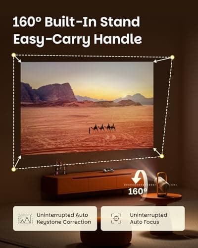 XGIMI Vibe One Battery Powered Mini 1080P Smart Portable Projector — view 3