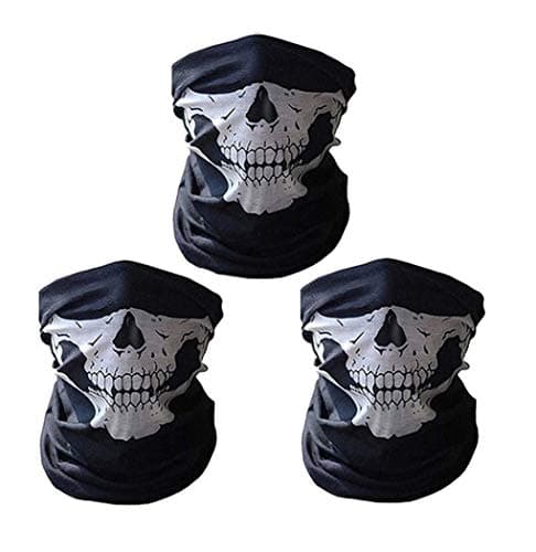 CBValleyol Balaclava 3 Piece Multifunctional Motorcycle Face Mask,Breathable Balaclavas for men Seamless Tube Face Shield Ski Mask Neck Warmer