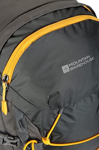 Mountain Warehouse Pace 30L Rucksack - Hydration Compatible Backpack, Airflow Back System Rucksack, Packaway Rain Cover - For Travelling, Camping, Hiking Grey — view 3