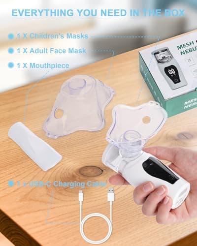lulir Portable Nebuliser Machine for Adults & Kids, Rechargeable — view 6