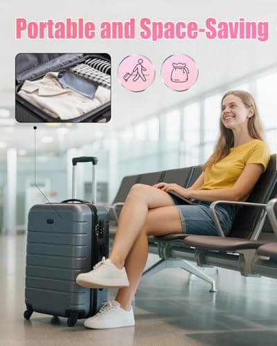 8 Pack Foldable Travel Hangers, Portable Space-Saving Clothes Hangers — view 3