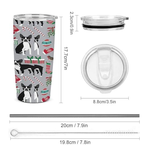 3D Printing Socks Gloves Leakproof Stainless Steel Thermal Mug - Ideal for Hot and Cold Drinks - Includes Straw 20oz — view 2