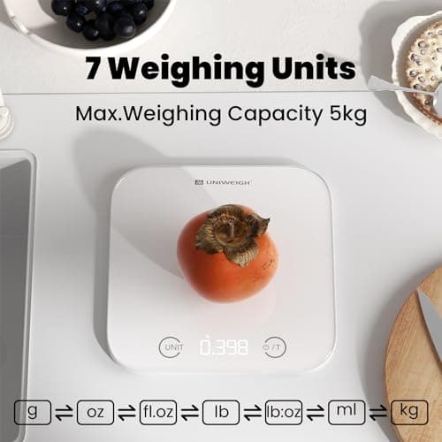 UNIWEIGH Kitchen and Bathroom Scale Bundle-Digital Food Scale 11lb — view 2