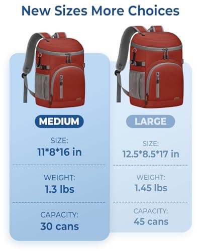 Cooler Backpack Insulated Leakproof Soft Cooler Bag Ice Chest for Women — view 4