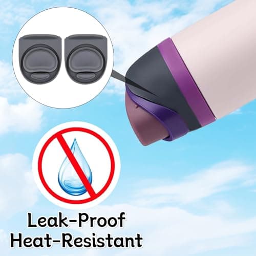 BMSQOFD 2pcs Replacement Rubber Stopper Seal Compatible with Owala FreeSip 24oz 32oz,Water Bottle Lid Insert Cap Silicone Seal Parts for Owala 16/19/24/32/40oz Spout Gasket Mouthpiece Accessories PE1 — view 6