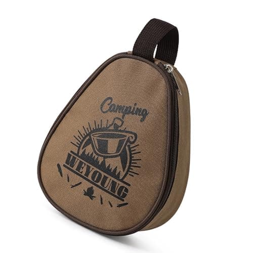 And Stylish Storage Bag with Zipper, Khaki — view 3