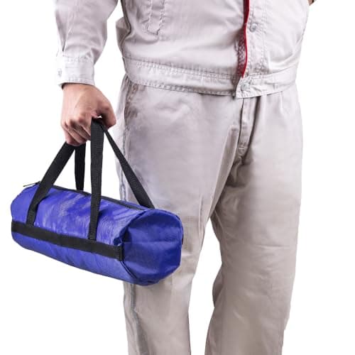 Zipper Utility Pouch, ZffXH 2pcs Wild Mouth Waterproof Handheld Protable Medium Tool Bag, Heavy Duty Drill Storage Organizer Bags, Multipurpose Car Tool Bag, BBQ Utensil Storage Travel Electrician Bag — view 4