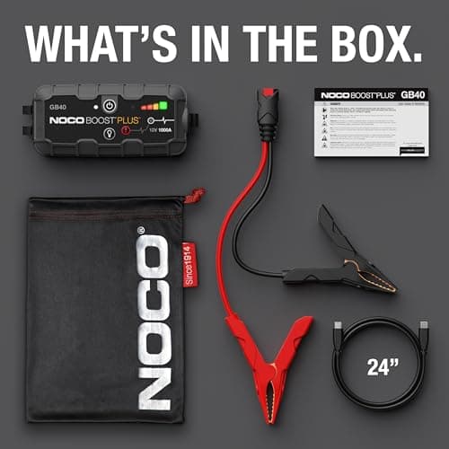 NOCO Boost GB40: 1000A UltraSafe Jump Starter Power Pack – 12V Car Battery Booster, Portable Power Bank & Jump Leads - For 6.0L Petrol and 3.0L Diesel Engines — view 6