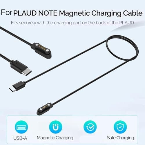 1M Charging Cable For PLAUD Conference Note AI Voice Recording Pen Overcharge Magnetic Protection Data — view 3