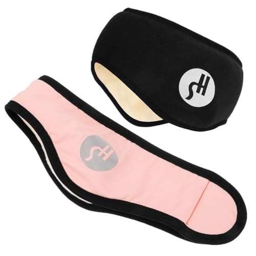 2pcs Soundproof Sleeping Earmuffs Ear Warmer Sleeping Eye Mask Headband Adjustable Noise Cancelling Makeup Headwear — view 3