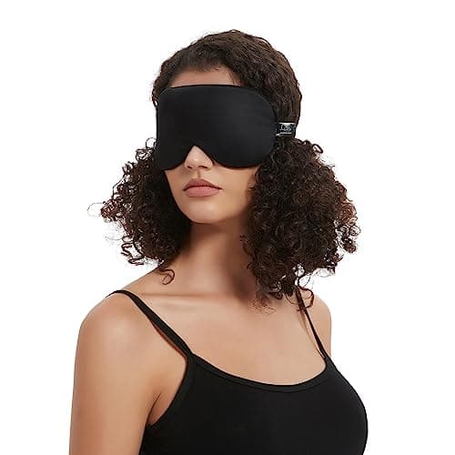Alaska Bear Sleep Mask Silk Eye Cover with Shaped Pad, Machine Washable — view 4