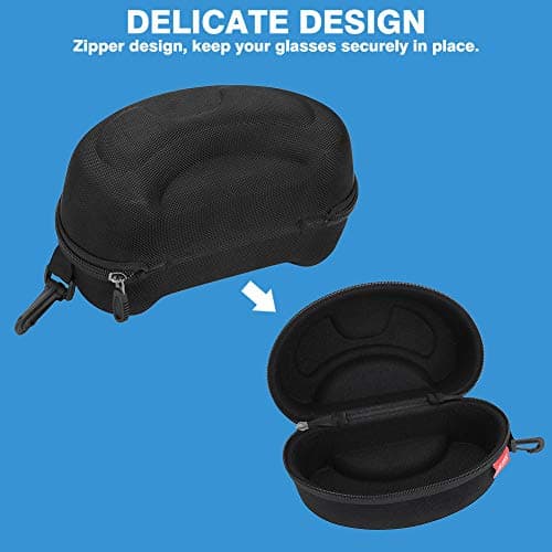 VGEBY Snowboard Goggles Case, Durable Skiing Goggles Protection, Portable Snow Goggles Bag for Outdoor Sports Activity & Travel — view 3