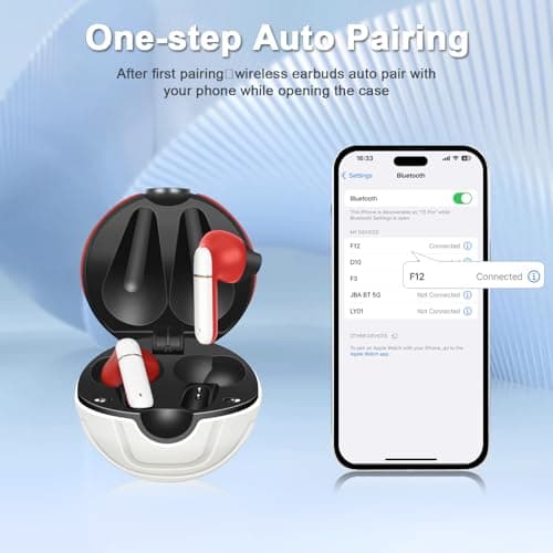 Jekasy 2 Pack Wireless Earbuds for Kids,Comfortable Wireless Earphones Fit Ergonomic Design Ball Shape Ear Buds with Mic for Android iOS Cell Phone Computer Laptop — view 5