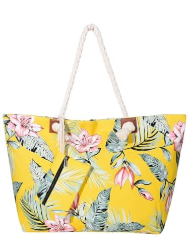 MASADA Large beach bag water resistant with zip Garden Eden