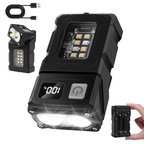 flintronic Small Torch, USB C Rechargeable Mini EDC Torch, COB Work Light