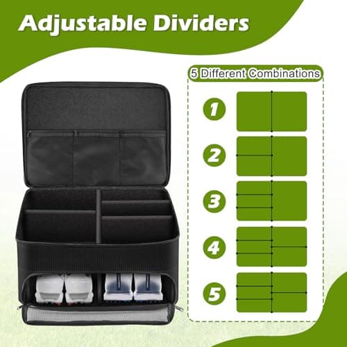 ToKinCen Golf Trunk Organizer Travel Bag Car Golf Accessories Storage Bag Men's Golf Gear Locker Shoe Organizer Bag Storage Car Trunk Organizer Ideal for Golf Enthusiasts Gifts — view 4