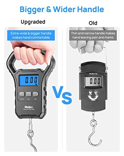 Meilen Luggage Scale, Digital Fishing Suitcase Weigh Scale, 110lb/50kg — view 3