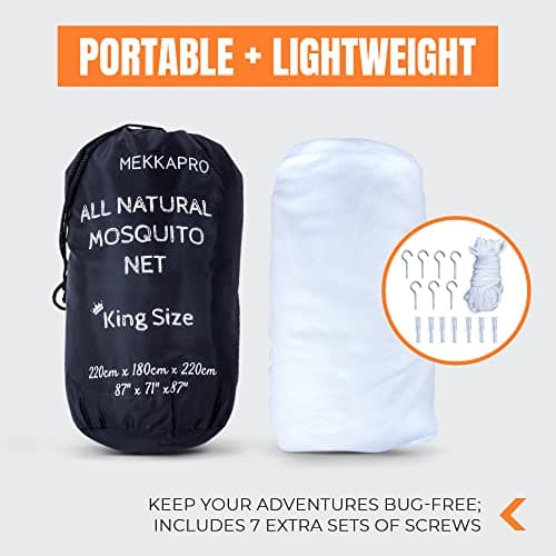 MEKKAPRO Ultra Large Mosquito Net with Carry Bag, 2 Openings — view 3