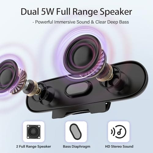 ZETIY USB Speaker for PC, Monitor Speakers with Clip-on Design — view 4