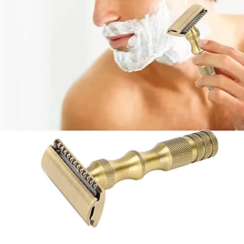 Brrnoo Manual Beard Trimmer with Double Blades, Anti Slip Grip for Men — view 6