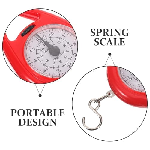 Hoement Luggage, Featuring Practical Plastic Abs Hook Construction Portable Mini Scale with 5kg Capacity Steel Stylish Design for Shopping Fishing Use — view 3