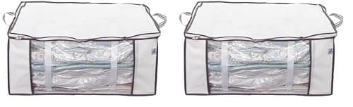 Lakeland Vacuum Clothes & Duvet Storage Tote Bag 87L – Stores King-Size Duvet Space Saving Solution (Pack of 2)