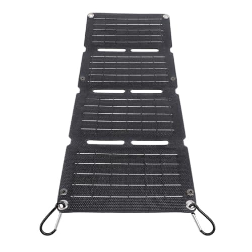 Pissente 40W Foldable Solar Panel, Portable Folding Solar Charger Kit Solar Charger with USB-C USB-A DC Outputs for Phones Power Banks Tablets Camping Hiking Backpacking