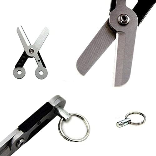 Pocket Mini Fold Scissor EDC Outdoor Gadget Foldable Tool Supplies Scissors Fishing Accessories Cutting Keychain — view 3