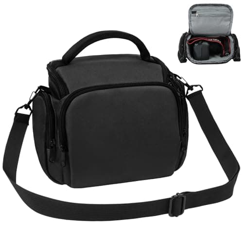 Ainiv DSLR Camera Bag, Waterproof Anti-Shock SLR Camera Case, Black