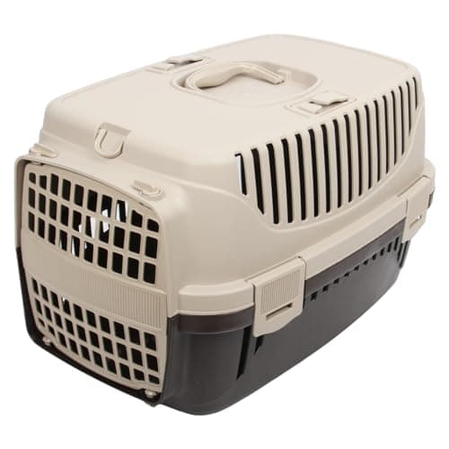 Jolie Max Pet Carrier - Lightweight Transport Crate for Small Animals - Removable Gate - Ventilated Design - Seatbelt Clip - Portable Box for Cats, Dogs, Kittens