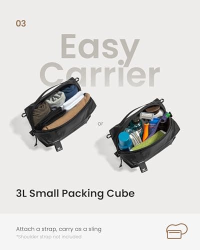 tomtoc 3 Set Packing Cubes for Travel, Compression Expandable Organizers — view 5