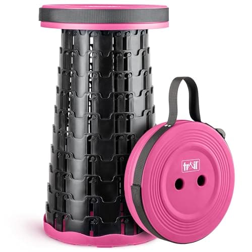 Trail Telescopic Stool, Adjustable 7cm–45cm, Pink