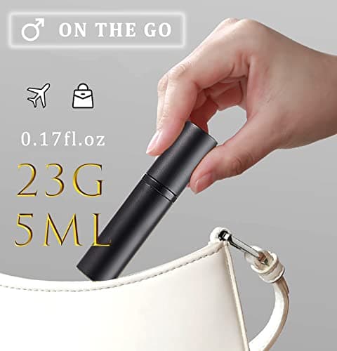 Travelofo Perfume Atomiser Spray Bottle, Mini Perfume Bottles,Travel Perfume Bottle Refillable Spray, 5ml Leaking Proof Perfume Dispenser Atomisers for Travel, Luxury Gifts for Men Women (Black) — view 4